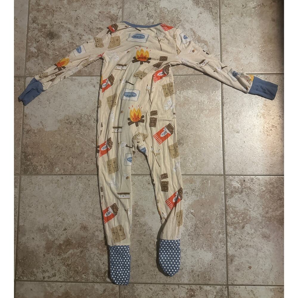 Angel Dear 18-24 Month Convertible sleeper Smores Print Bamboo - Picture 2 of 3